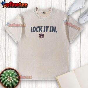 Hot Auburn Tigers 2026 Lock It In Washed T-Shirt design featuring vibrant colors and team logo for fans.
