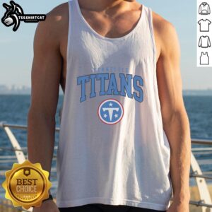 Official Tennessee Titans Classic Logo Tank Top featuring the iconic team logo in vibrant colors, perfect for fans.
