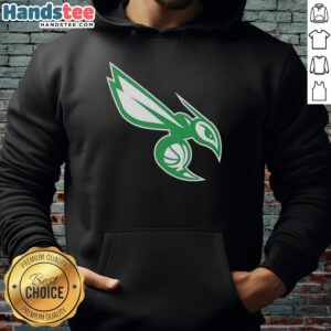 Alt Text: Awesome Charlotte Hornets white logo hoodie for St. Patrick's Day, perfect for fans celebrating the holiday.