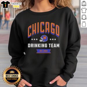 Premium Chicago Drinking Team St Patrick's Day Est 2025 T-Shirt - Image 5