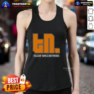 Good Talkin Vawls Network tank top featuring a stylish design perfect for casual wear and expressing unique style.