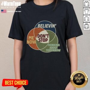 Official Don't Stop Diagram Ladies Tee featuring a stylish graphic design and comfortable fit for everyday wear.