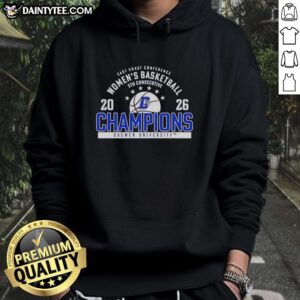 Nice Daemen Wildcats East Coast Conference women's basketball hoodie in navy blue, showcasing team logo and sporty design.