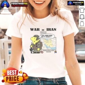 Official War in Iran 2026 Operation Epic Bacon Ladies Tee featuring unique graphic design and comfortable fit.