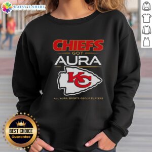 Top Kansas City Chiefs Got Aura sweatshirt featuring players from All Aura Sports Group in vibrant colors.