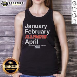 Alt Text: Official Illinois Fighting Illini tank top for NCAA Men's Basketball Championship, perfect for March Madness fans.