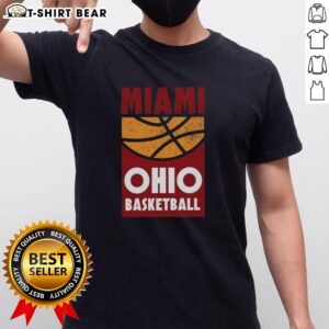 Top Miami Ohio Basketball vintage retro college fan graphic T-shirt featuring bold colors and classic design for enthusiasts.