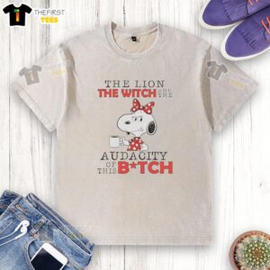 Premium Snoopy The Lion The Witch And The Audacity Of This Bitch T-Shirt - Image 6
