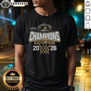 Awesome Wright State Raiders 2026 Horizon League Men's Basketball Tournament Champions T-Shirt featuring bold team graphics.