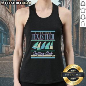 Premium Texas Tech Red Raiders Sailing Club Since 1923 tank top featuring vibrant team colors and logo design.