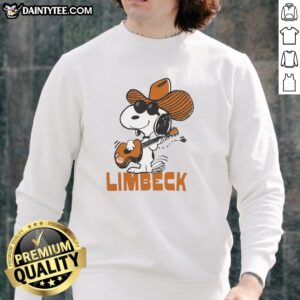 Cute Texas Snoopy Limbeck vintage sweatshirt featuring a playful Snoopy graphic and retro design.