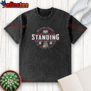 Official Lima Senior Spartans 2026 OHSAA Boys Basketball Division 2 Last Four Standing washed t-shirt design.