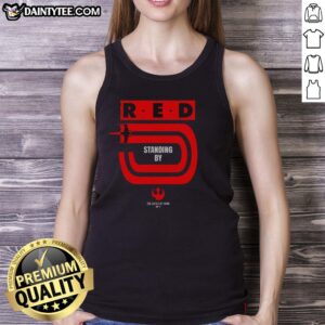 Hot Star Wars Red Five Standing By X-Wing Rebels tank top design featuring iconic Rebel Alliance graphics.