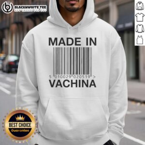 Nice Made In Vachina Barcode 5010029 020519 Hoodie in stylish design, perfect for casual wear and comfort.