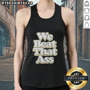 Premium USF Men We Beat That Ass Tank Top featuring bold graphics, perfect for casual wear or workouts.