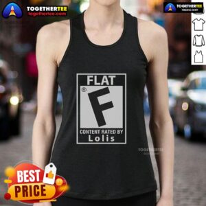 Awesome flat content tank top rated by Lolis, featuring vibrant design and stylish fit for casual wear.