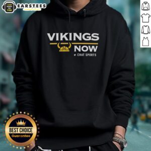 Awesome Vikings Now hoodie from Chat Sports featuring bold team logo and vibrant colors, perfect for fans.