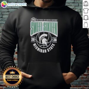 Original Michigan State Spartans 2026 NCAA Men's Basketball Tournament Sweet 16 hoodie, perfect for March Madness fans.