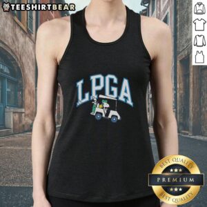 Pretty Snoopy And Woodstock Driving Golf Cart LPGA T-Shirt - Image 4