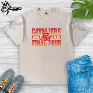 Original Purcell Marian Girls Basketball Cavaliers Final Four 2026 washed t-shirt featuring team logo and vibrant design.