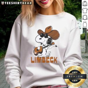 Alt Text: Vintage Good Texas Limbeck sweatshirt featuring Snoopy graphic, perfect for casual style and retro fashion lovers.