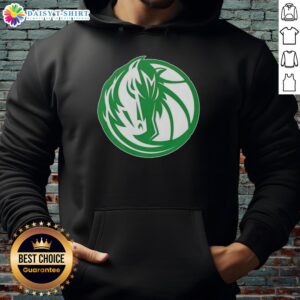 Alt Text: Premium Dallas Mavericks White Logo Hoodie for St. Patrick's Day, featuring a stylish design and comfortable fit.