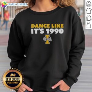 Hot Idaho Vandals Dance Like It's 1990 sweatshirt in vibrant colors, showcasing retro style and school spirit.