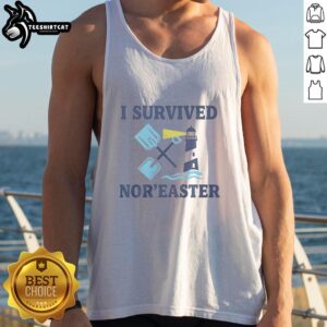 Original I Survived Noreaster 2026 Tank Top for weather enthusiasts, featuring a bold graphic design and comfortable fit.
