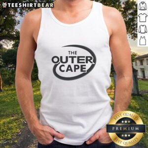 Pretty The Outer Cape tank top displayed on a mannequin, showcasing its vibrant colors and stylish design for summer wear.