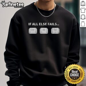 Cozy Official Ctrl Alt Delete Sweatshirt featuring a stylish design for tech enthusiasts and casual wear lovers.