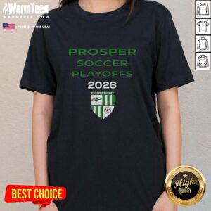 2026 Nice Prosper Soccer Playoffs: Prosper Eagles Ladies Tee showcasing team spirit and athletic style.