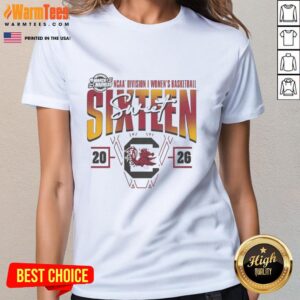 Good South Carolina Gamecocks 2026 March Madness Sweet 16 NCAA Women's Basketball Tournament Ladies Tee in vibrant colors.