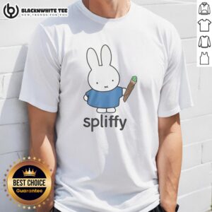 Awesome Spliffy Bunny Graphic T-Shirt featuring a cool rabbit design, perfect for casual and fun outfits.