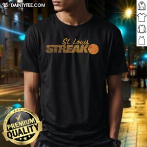 Hot St. Louis Streak T-Shirt featuring a vibrant design and comfortable fit, perfect for St. Louis fans and casual wear.