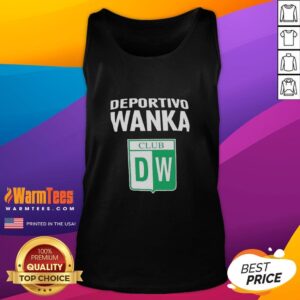 Good Deportivo Wanka logo tank top featuring a bold design, perfect for fans of the team and casual wear.