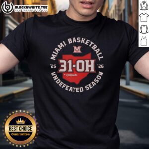 Good Miami Redhawks 31-0 Undefeated Season 2026 T-Shirt featuring bold team graphics and vibrant colors.