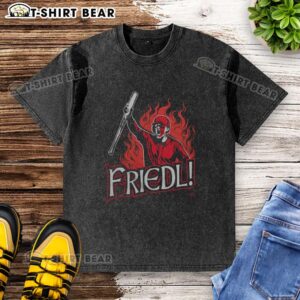 Top TJ Friedl Battle Cry Washed T-Shirt featuring a bold graphic design in a relaxed fit, perfect for casual wear.
