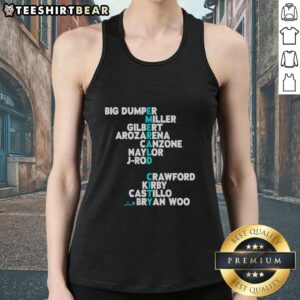 Trendy tank top featuring top Seattle baseball names for 2026, perfect for fans showcasing their team spirit.