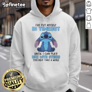 Original Stitch I've Put Myself In Timeout hoodie in soft fabric, perfect for cozy, casual style and relaxation.