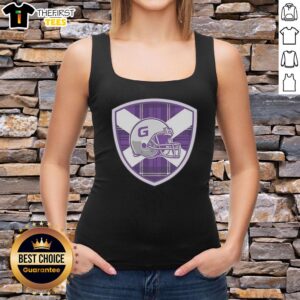 Premium Glasgow Tartans logo on an international arena football tank top, showcasing team spirit and style.