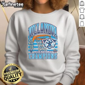 Hot Villanova Wildcats Past Champs Tourney Win Sweatshirt showcasing team pride in stylish design and comfortable fit.