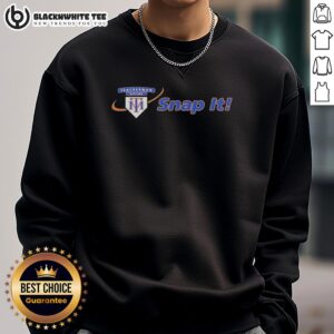 Good Teacherman hitting Snap It sweatshirt design featuring vibrant colors and a motivational graphic.