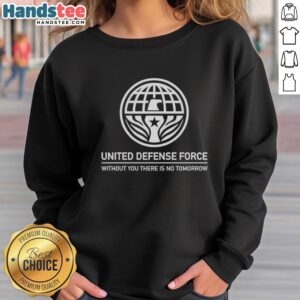Stylish Nice United Defense Force sweatshirt featuring a bold logo, perfect for casual wear and showing team spirit.