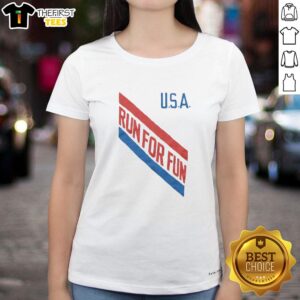 Premium USA Run For Fun T-Shirt - Image 3