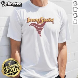 Vintage Iowa State Cyclone logo t-shirt showcasing classic design and school spirit for fans of Iowa State athletics.