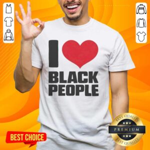 Premium Kirsten Vangsness 'I Love Black People' T-Shirt design featuring bold text and stylish graphics.