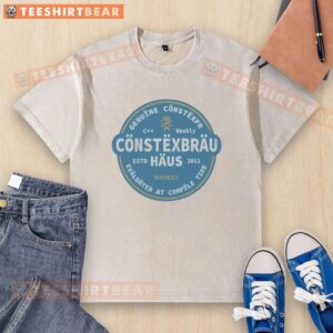 Official Constexbrau genuine constexpr evaluated at compile time washed t-shirt, established 2011, stylish design.