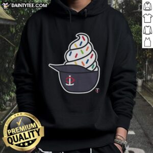Awesome Minnesota Twins ice cream hoodie featuring vibrant team colors and a cozy design for fans and fashion lovers.