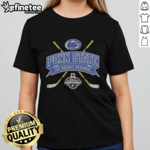 Original Penn State Nittany Lions 2026 NCAA Division I Men's Ice Hockey Regional ladies tee showcasing team pride.