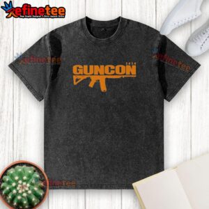 Premium Guncon 2026 washed t-shirt in soft fabric, featuring a stylish design perfect for casual wear.